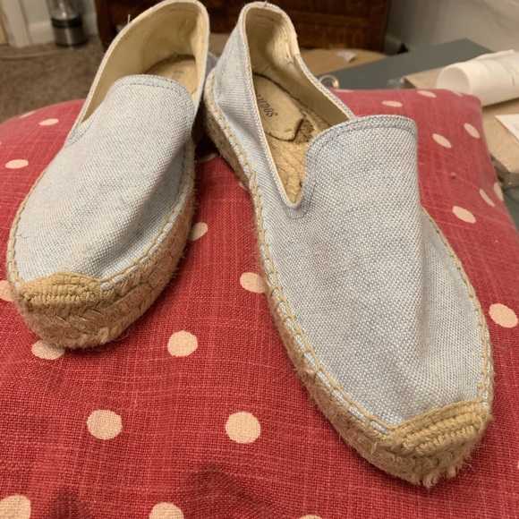 Soludos Chambray Espadrilles, Sz 9.5, Gently Worn - Picture 2 of 7